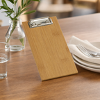 Thumbnail image #3 for American Metalcraft BB8 Bamboo Clipboard Menu Holder, 4.5 x 8 Inches Case of 48