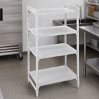 Thumbnail image #4 for Cambro Camshelving® Premium CPU182484S4PKG 4-Tier Solid Polypropylene Stationary Starter Shelving Unit, 24"W x 18"D x 84"H