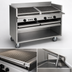 Thumbnail image #3 for Magikitch'n 48-Inch Floor Model Gas-Fired Coal Charbroiler with Round Rod Grate