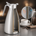 Thumbnail image #3 for Omcan 68 oz. Double Wall Insulated Stainless Steel Coffee Pot with Lid