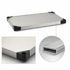 Thumbnail image #3 for Metro Super Erecta 1424FS Flat Solid Stainless Steel Shelf, 24" W x 14" D, Raised Ship's Edge