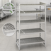 Thumbnail image #4 for Cambro Camshelving Premium 24 x 48 x 64 Inch 5-Tier Vented Stationary Starter Shelving Unit, Speckled Gray