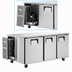 Thumbnail image #3 for Everest Refrigeration ETR3 Three-Section Undercounter/Worktop Refrigerator with Stainless Steel Worktop, Solid Locking Doors, 22 Cu. Ft.