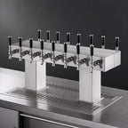 Thumbnail image #3 for Perlick Corporation 4006-10BX10BPC2 Extra-High Back-to-Back Countertop Glycol-Cooled Draft Beer Tower, 20-Faucet, Polished Chrome