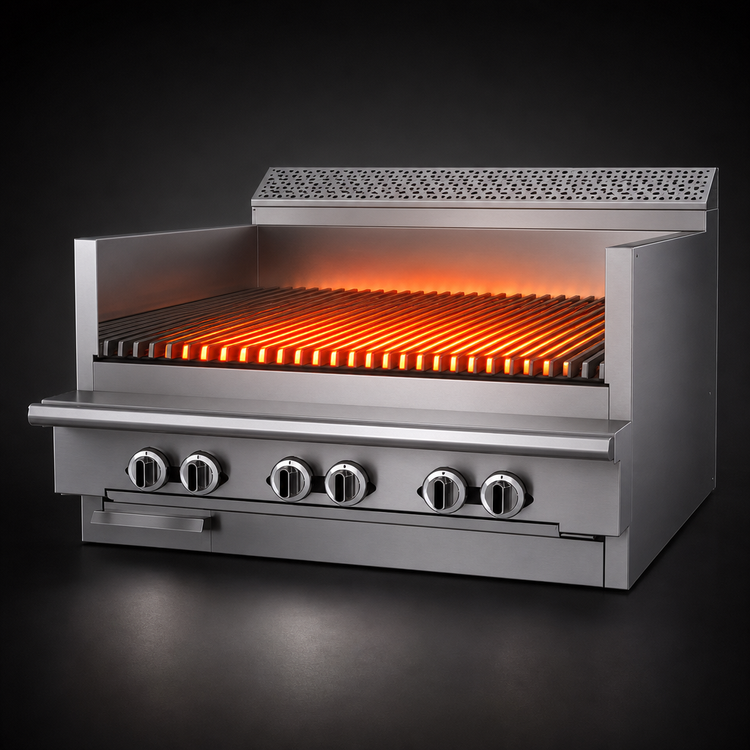 Product image #3 for Garland Cuisine Series 36-Inch Gas Radiant Charbroiler Modular Top with Non-Adjustable Grates