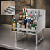 Thumbnail image #4 for Advance Tabco 5-Step Freestanding Stainless Steel Liquor Bottle Display Unit, 12 x 26 x 33 Inches