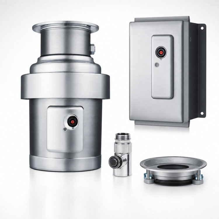 Product image #3 for InSinkErator SS-200 2 HP Complete Commercial Food Waste Disposer Package with CC-202 Control Center