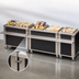 Thumbnail image #3 for DineXpress 46-Inch Mobile Solid Top Utility Serving Counter with Stainless Steel Top