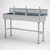 Thumbnail image #3 for Advance Tabco 60-Inch Freestanding Multiwash Hand Wash Sink with 3 Electronic Faucets