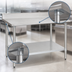 Thumbnail image #3 for Eagle Spec-Master 108-Inch x 30-Inch Stainless Steel Work Table with 4-1/2-Inch Backsplash and Galvanized Undershelf