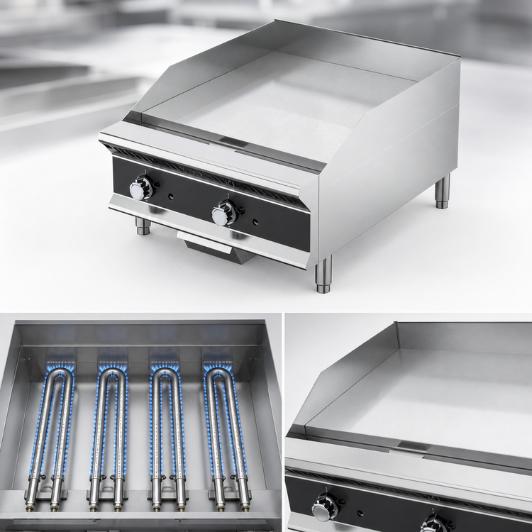 Product image #3 for Vollrath Heavy-Duty 48-Inch Countertop Manual Flat-Top Gas Griddle