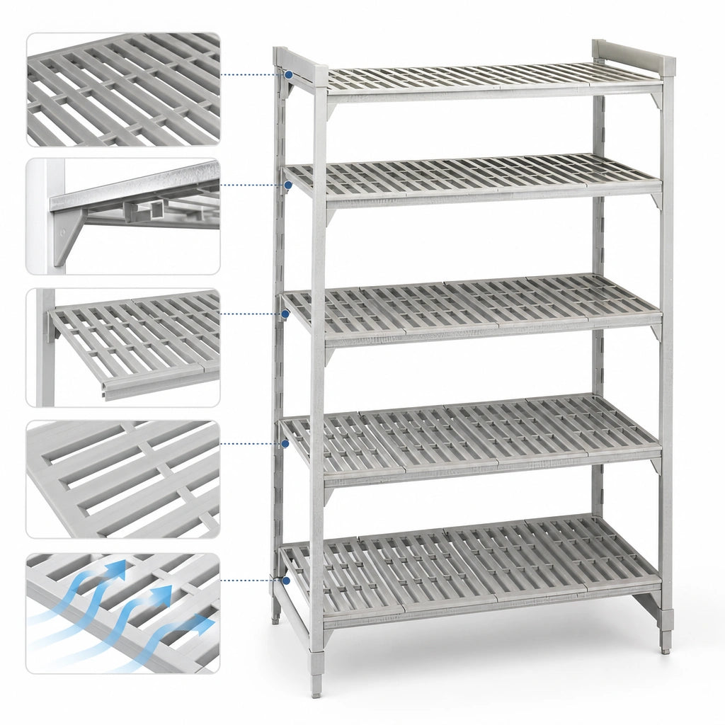 Five Vented Shelf Plates