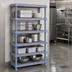 Thumbnail image #3 for Millenia 5-Shelf Stationary Starter Polymer Shelving Unit, 48