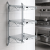 Thumbnail image #3 for Quantum Wall-Mounted Cantilever Starter Shelf Unit with 3 Wire Shelves, 54-Inch Posts