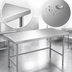 Thumbnail image #3 for Advance Tabco 108-Inch x 36-Inch 14-Gauge 304 Stainless Steel Open Base Work Table