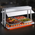 Thumbnail image #3 for Hatco Glo-Ray 48-Inch Countertop Self-Service Buffet Warmer with Heated Base, Sneeze Guards, and 3-Pan Capacity
