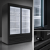 Thumbnail image #3 for Beverage-Air Marketeer Two-Section Reach-In Refrigerated Merchandiser with Sliding Glass Doors, 16.4 Cu. Ft., Black