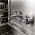 Thumbnail image #3 for T&S Brass 8-Inch Wall Mount Double Pantry Faucet with 8-Inch Swivel Cast Spout and Quarter-Turn Cerama Cartridges