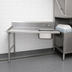 Thumbnail image #3 for Advance Tabco Spec-Line 47-Inch Left-Side Straight Soil Dishtable with Pre-Rinse Sink, 14 Gauge 304 Stainless Steel