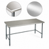 Thumbnail image #3 for Eagle Group BlendPort Deluxe Series Stainless Steel Flat Top Work Table, 60 x 24 Inches, Galvanized Base