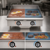 Thumbnail image #3 for Ultra-Max 24-Inch Countertop Gas Griddle with Mechanical Snap-Action Thermostat and Steel Plate