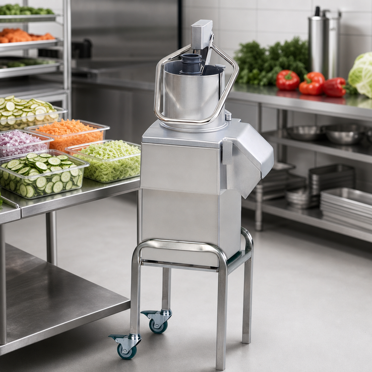Product image #3 for Robot Coupe CL55E NODISC Commercial Vegetable Prep Machine with Mobile Stand, 2-1/2 HP, 120V