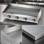 Thumbnail image #3 for Star (Middleby) Star-Max 648MF 48-Inch Manual Countertop Gas Griddle with 1-Inch Polished Steel Plate