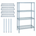 Thumbnail image #3 for Quantum 42-Inch x 14-Inch x 74-Inch Gray Epoxy Antimicrobial Wire Shelving Starter Kit with 4 Shelves