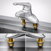 Thumbnail image #3 for T&S Brass Single-Lever Deck-Mount Manual Faucet, 4-Inch Centers, Ceramic Cartridge