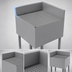 Thumbnail image #3 for Advance Tabco Left-Side Corner Splash for CRD-2 Drainboard