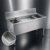 Thumbnail image #3 for Advance Tabco Prestige Supreme 48-Inch Stainless Steel Bar Ice Bin with Left and Right Bottle Racks, No Cold Plate