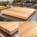 Thumbnail image #3 for Boos Block Northern Hard Rock Maple Edge Grain Kitchen Countertop, 18 x 25 x 1-1/2 Inch, Penetrating Oil Finish
