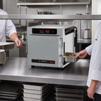 Thumbnail image #4 for Metro HotBlox™ HBCN4-DSPS-CT 4-Pan Countertop Pass-Thru Insulated Holding Cabinet with Digital Touchscreen and Solid Front/Rear Doors