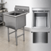 Thumbnail image #3 for Advance Tabco 1-Compartment Fabricated Commercial Sink, 24
