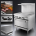 Thumbnail image #3 for 36-Inch Heavy Duty Natural Gas Restaurant Range with Thermostat-Controlled Griddle and Standard Oven