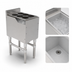 Thumbnail image #3 for John Boos Slim-Line 12-Inch x 18-Inch Underbar Ice Bin/Cocktail Unit with 6 Bottle Openings