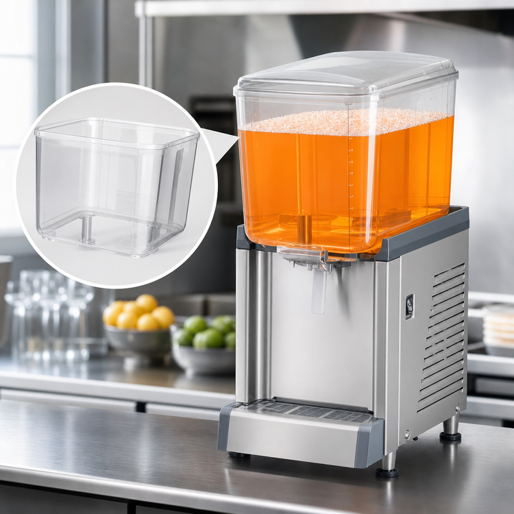 Product image #3 for Crathco Beverage Simplicity Bubbler R290 Single-Bowl BPA-Free Pre-Mix Cold Beverage Dispenser, 4.75 Gallon