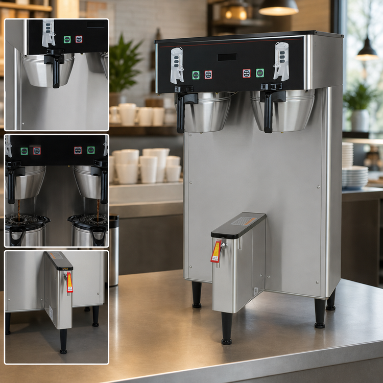 Product image #3 for BUNN BrewWISE DUAL TF DBC ThermoFresh Server Coffee Brewer, Double, Automatic Fill, 120/208V