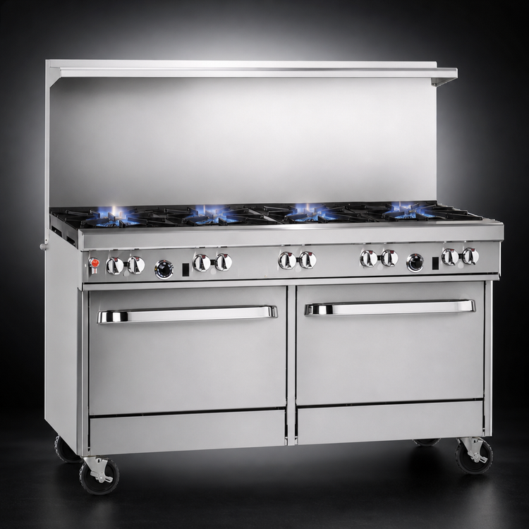 Product image #3 for Southbend Ultimate 60-Inch Gas Restaurant Range with 4 Open Burners, 36-Inch Charbroiler, and 2 Standard Ovens