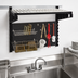 Thumbnail image #3 for Cambro Camshelving Elevation Wall-Mounted Sink Station Starter Kit, 18 x 36 x 30-1/4 Inch, Black