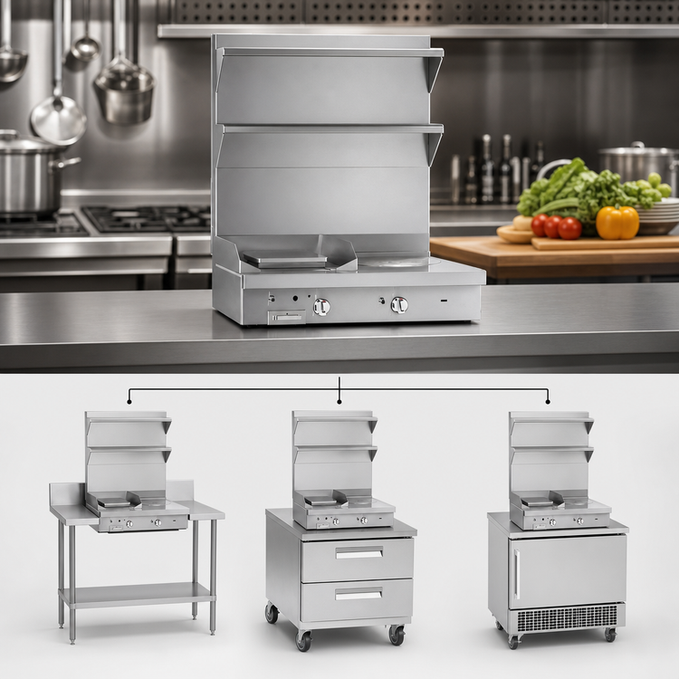 Product image #3 for Southbend Platinum Heavy Duty 18-Inch Modular Gas French Hot Top Sectional Range