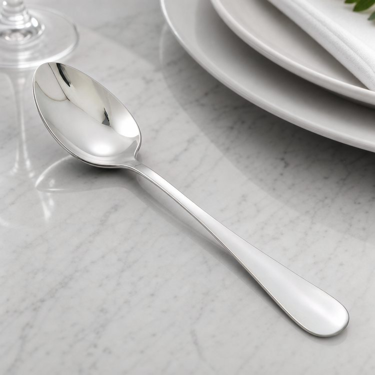 Product image #4 for Winco Stanford European Table Spoon, 8-5/8 Inch, 18/8 Stainless Steel, Extra Heavy Weight, Mirror Finish