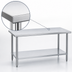 Thumbnail image #3 for Duke Stainless Steel Work Table with Undershelf and Posts, 48 x 36 x 36 Inches