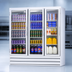 Thumbnail image #4 for Three-Section Glass Door Refrigerator Merchandiser, Bottom-Mount Self-Contained, 75 Cu. Ft., White
