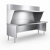 Thumbnail image #3 for La Rosa Open Front Modular Equipment Enclosure, 78 x 26.5 x 36 Inches, 304 Stainless Steel