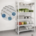 Thumbnail image #4 for Camshelving Premium 21 x 54 x 72-Inch 5-Tier Vented Stationary Starter Polymer Shelving Unit