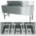 Thumbnail image #3 for Advance Tabco Prestige 3-Compartment Stainless Steel Underbar Sink Unit with Dual Drainboards and Splash-Mount Faucet