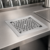 Thumbnail image #3 for Eagle Spec-Bar Drop-In Glass Rinser Trough, 8 x 8 Inch, Type 300 Stainless Steel