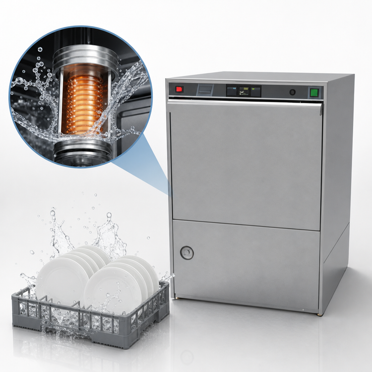 Product image #3 for Moyer Diebel 24-Inch Undercounter High-Temperature Dishwasher with Built-In Booster Heater
