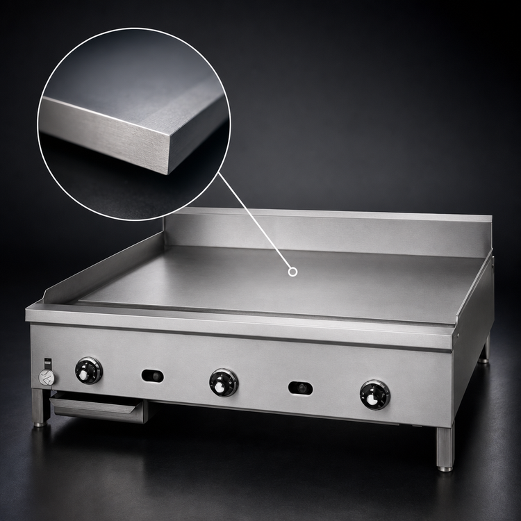 Product image #3 for Jade Range Supreme JGM-2442-F 42" Gas Floor Model Griddle with 1" Thick Plate